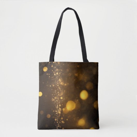 Sparkle en Shine Golden Glitter Tote Bag (Voorkant)