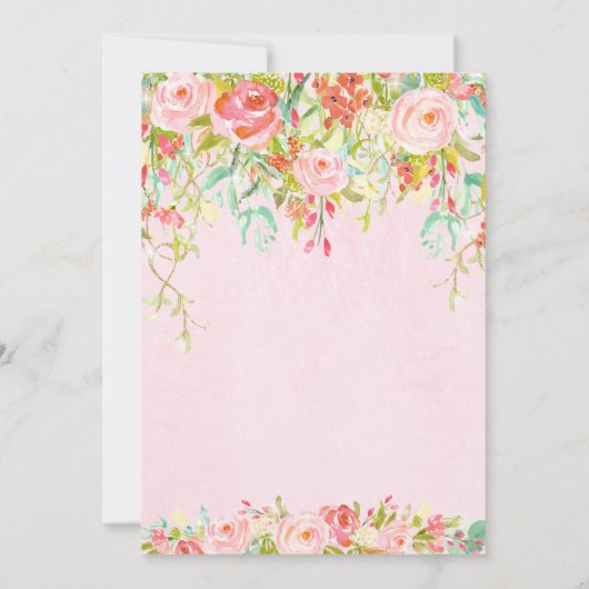 Sparkle Enchanted Secret Garden Vrijgezellenfeest Kaart (Achterkant)