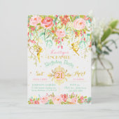 Sparkle Fairy Enchanted Garden Verjaardag Kaart (Staand voorkant)