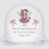 Sparkle Fairy with Ornament  Sneeuwbol (Achterkant)