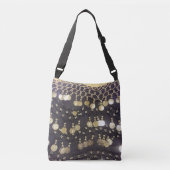 Sparkle Faux Gold Coins Hip Scarf Crossbody Tas (Voorkant)