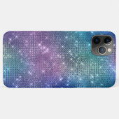 *~* Sparkle Faux Rhinestone Pink Denin Blue Case-Mate iPhone Case (Achterkant (horizontaal))