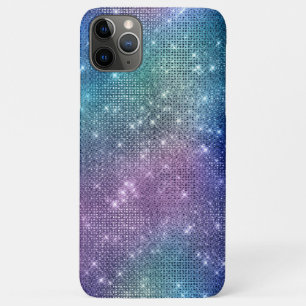 *~* Sparkle Faux Rhinestone Pink Denin Blue Case-Mate iPhone Case