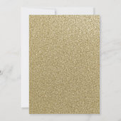 Sparkle Floral Paarse Goud 80ste Verjaardag Uitnod Kaart (Achterkant)