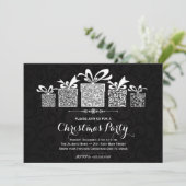 Sparkle Gift Chrismas Uitnodiging (Staand voorkant)