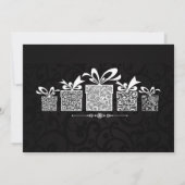 Sparkle Gift Chrismas Uitnodiging (Achterkant)