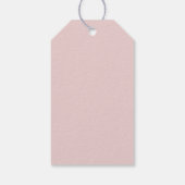 Sparkle Girl in Pink Rose Gold Dress Cadeaulabel (Achterkant)