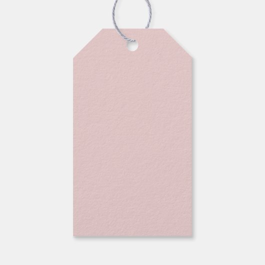 Sparkle Girl in Pink Rose Gold Dress Cadeaulabel (Achterkant)