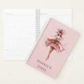 Sparkle Girl in Pink Rose Gold Dress Planner (Display)