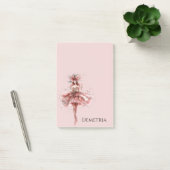 Sparkle Girl in Pink Rose Gold Dress Post-it® Notes (Kantoor)