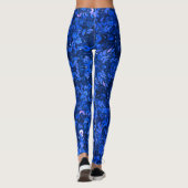 Sparkle Glam Blue Glitter girly Legging (Achterkant)