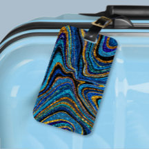 Sparkle Glam Glitter girale kunstblauw