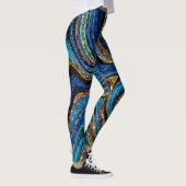 Sparkle Glam Glitter girale kunstblauw Leggings (Rechts)