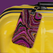 Sparkle Glam Glitter girale marmer roze Bagagelabel