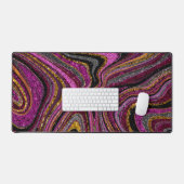 Sparkle Glam Glitter girale marmer roze Bureaumat (Keyboard & Muis)