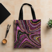 Sparkle Glam Glitter girale marmer roze Tote Bag