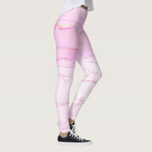 Sparkle Glam Glitter girale marmering roze vormgev Leggings (Rechts)