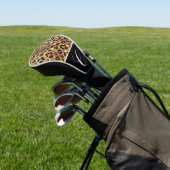 Sparkle Glam Goud Zwart Leopard Cheetah Print Golfheadcover (Insitu)
