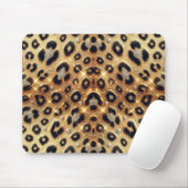 Sparkle Glam Goud Zwart Leopard Cheetah Print Muismat (Met muis)