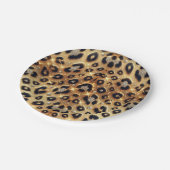 Sparkle Glam Goud Zwart Leopard Cheetah Print Papieren Bordje (Gekanteld)