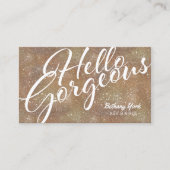 Sparkle Glam Modern Stylist Designer Visitekaartje (Voorkant)