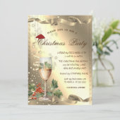 Sparkle, Glass, Holly Berry Corporate Christmas Kaart (Staand voorkant)