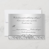 Sparkle Glitter Dress & Heels Quinceanera RSVP (Achterkant)