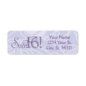 Sparkle, Glitter en Paarse Adresetiketten Etiket (Voorkant)