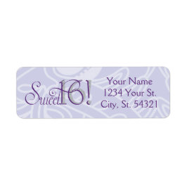 Sparkle, Glitter en Paarse Adresetiketten Etiket