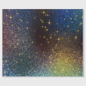Sparkle glitter gradient met kleurrijke kleuren cadeaupapier (Vlak)