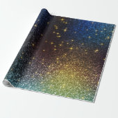 Sparkle glitter gradient met kleurrijke kleuren cadeaupapier (Uitgerold)