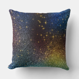 Sparkle glitter gradient met kleurrijke kleuren kussen