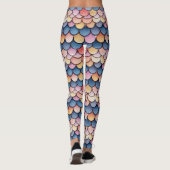 Sparkle Glitter Light Scale Pattern Leggings (Achterkant)