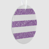 Sparkle Glitter look Stripes AcrylOrnament Ornament (voorkant)