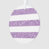 Sparkle Glitter look Stripes AcrylOrnament Ornament (voorkant)