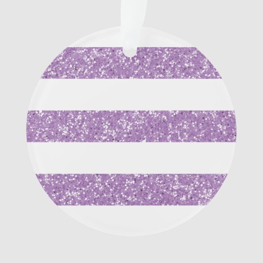 Sparkle Glitter look Stripes AcrylOrnament Ornament (voorkant)