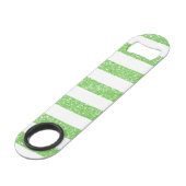 Sparkle Glitter look Stripes Bottle Open Speed Flessenopener (Achterkant Gekanteld)