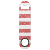 Sparkle Glitter look Stripes Bottle Open Speed Flessenopener (Voorkant)