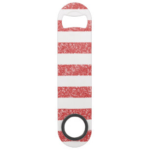 Sparkle Glitter look Stripes Bottle Open Speed Flessenopener