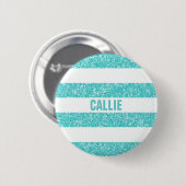 Sparkle Glitter look Stripes Button (Voorkant /achterkant)