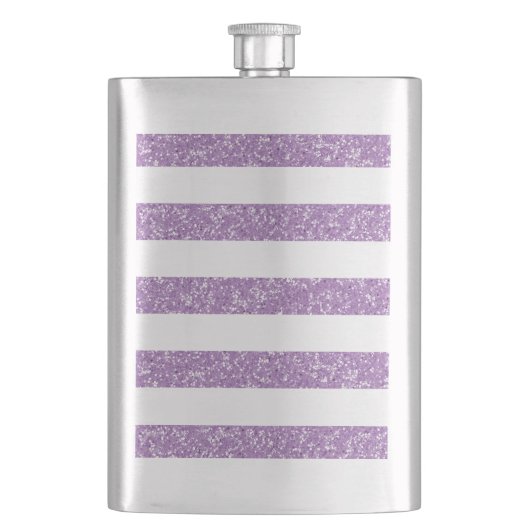 Sparkle Glitter look Stripes Classic Flastic Heupfles (Voorkant)