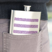 Sparkle Glitter look Stripes Classic Flastic Heupfles (Voorbeeld)