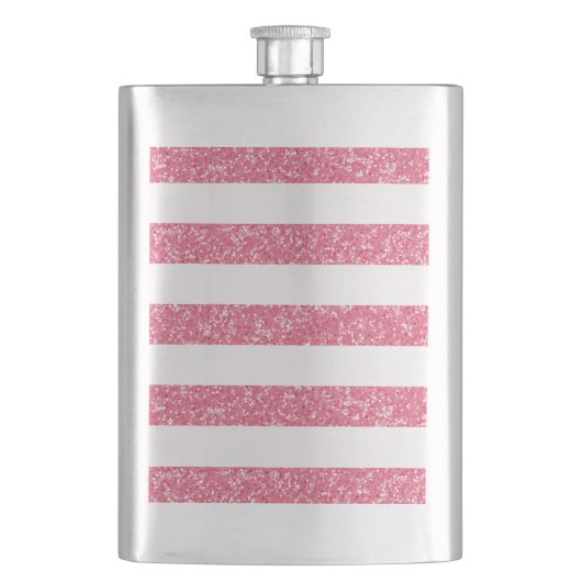Sparkle Glitter look Stripes Classic Flastic Heupfles (Voorkant)