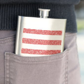 Sparkle Glitter look Stripes Classic Flastic Heupfles (Voorbeeld)