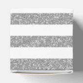 Sparkle Glitter look Stripes Favor Boxes Bedankdoosjes (Bovenkant)