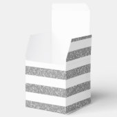 Sparkle Glitter look Stripes Favor Boxes Bedankdoosjes (Geopend)