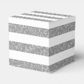 Sparkle Glitter look Stripes Favor Boxes Bedankdoosjes (Achterkant)