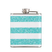 Sparkle Glitter look Stripes Fles Heupfles (Achterkant)