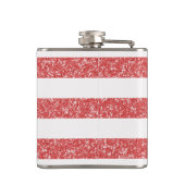 Sparkle Glitter look Stripes Fles Heupfles (Achterkant)