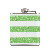 Sparkle Glitter look Stripes Fles Heupfles (Achterkant)
